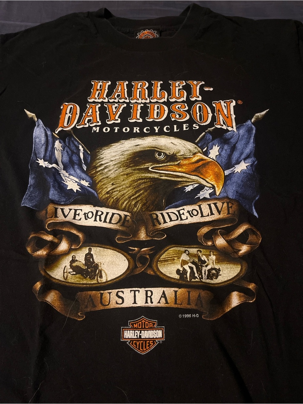 1996 Harley-Davidson graphic tee Australia